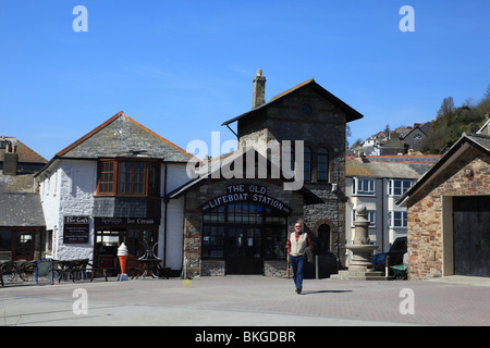 Die alte Rettungsstation in Looe, Cornwall, England Stockfoto