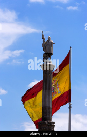 Denkmal für Christopher Columbus, Plaza de Colón, Madrid, Spanien Stockfoto