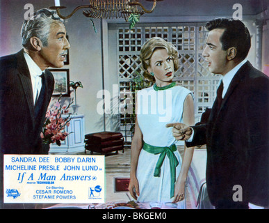 WENN EIN MANN (1962) CESAR ROMERO, SANDRA ANTWORTET DEE, BOBBY DARIN IFMA 003FOH Stockfoto