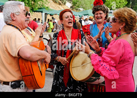 Andalusische Feier, Romeria, Madrid, Spanien Stockfoto