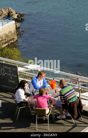 Waterfront Cafe Bar Restaurant auf der Hacke Plymouth South Devon England UK Stockfoto