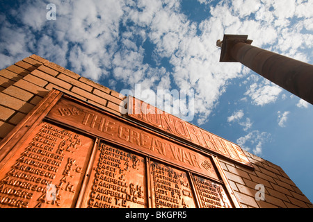 Ein Ehrenmal für Soldaten getötet im ersten Weltkrieg in Echuca, Victoria, Australien. Stockfoto