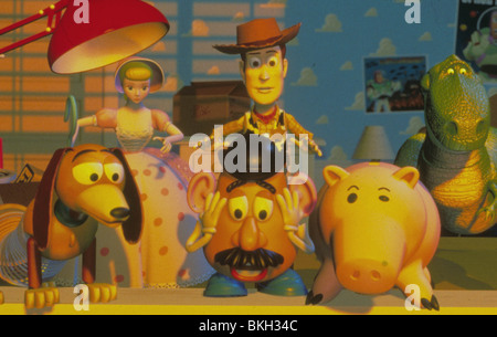 TOY STORY (1995) ANIMIERT SLINKY DOG, BO-PEEP, MR. POTATO HEAD, WOODY, HAMM, REX KREDIT DISNEY TYSY 005 Stockfoto