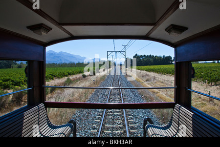 Der Rovos Rail-Luxuszug Reisen zwischen Kapstadt und Pretoria, Südafrika Stockfoto