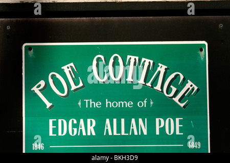 PoE Cottage, Fordham Bereich der Bronx, NYC Stockfoto