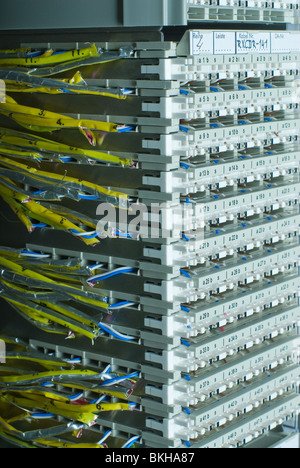 Draht-Main Distribution Frame in Mobile switching Center Stockfoto