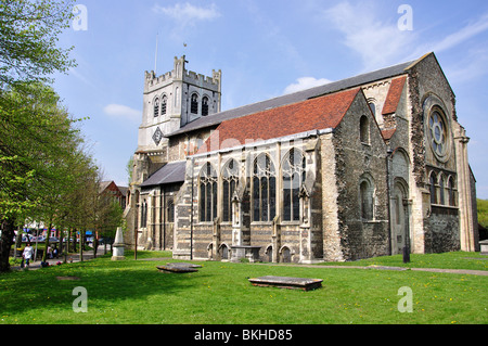 Abteikirche, Waltham Abbey, Essex, England, Vereinigtes Königreich Stockfoto