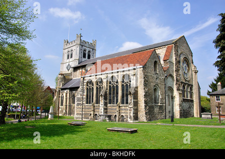 Abteikirche, Waltham Abbey, Essex, England, Vereinigtes Königreich Stockfoto