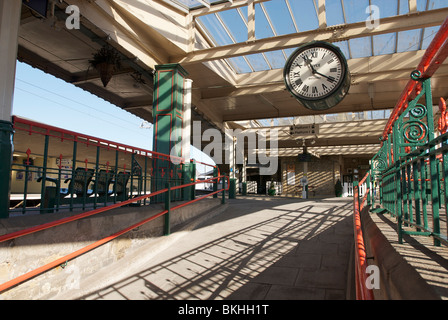 Carnforth Station auf der West Coast Main Line, für den berühmten "Weepie" Film unter der Regie von David Lean Begegnung einstellen. Stockfoto