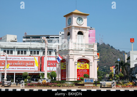 Street View von Surin Kreis in der alten Stadt Phuket Thailand Stockfoto
