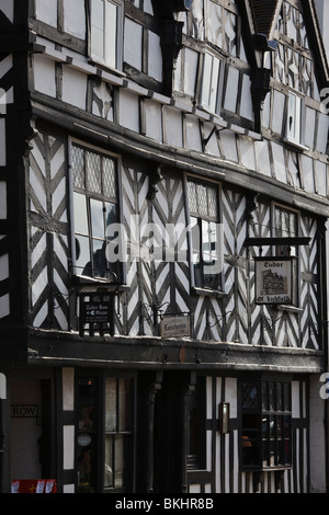 Lichfield House (Tudor Café), Bohrung Street, Lichfield, Staffordshire, England, UK Stockfoto