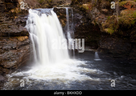 Fällt der Falloch über Loch Lomond Stockfoto