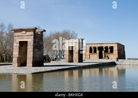 Ägyptische Tempel von Debod 2 Cen BC Madrid Spanien Stockfoto