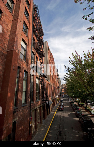 Alten Backsteingebäude in der historischen Innenstadt von Seattle, Washington Stockfoto