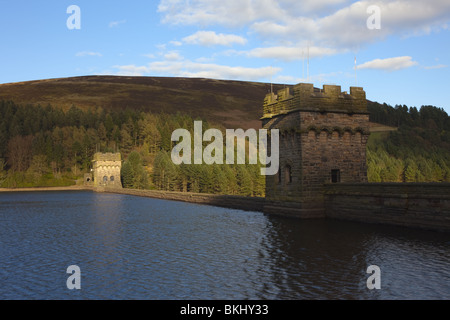 Ein Frühling-Blick über Derwent Reservoir, Peak District, Derbyshire. Stockfoto