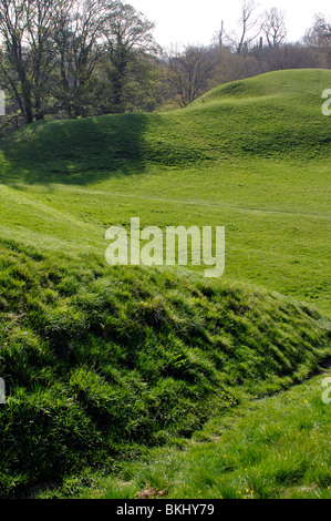 Das römische Amphitheater, Cirencester, Gloucestershire, England, UK Stockfoto