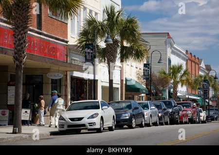 Beaufort und historischen Geschäftsviertel, South Carolina Stockfoto