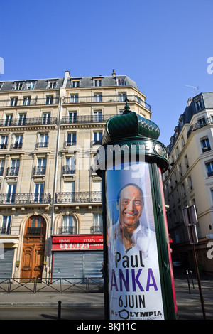 Paul Anka in Paris Stockfoto