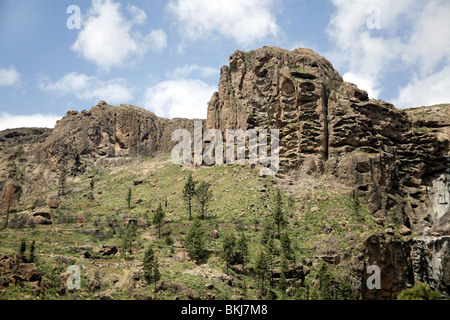 Berge in der Nähe von Soria in Gran Canaria, Kanarische Inseln, Spanien Stockfoto