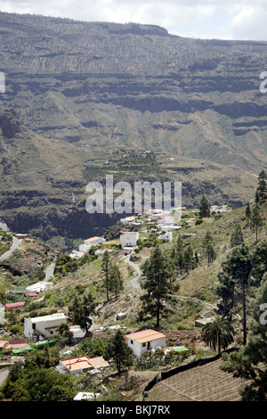 Berglandschaft in der Nähe von Soria in Gran Canaria Stockfoto