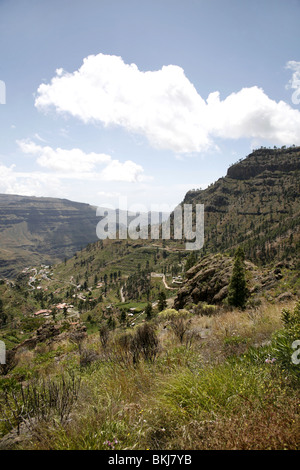 Berglandschaft in der Nähe von Soria in Gran Canaria Stockfoto