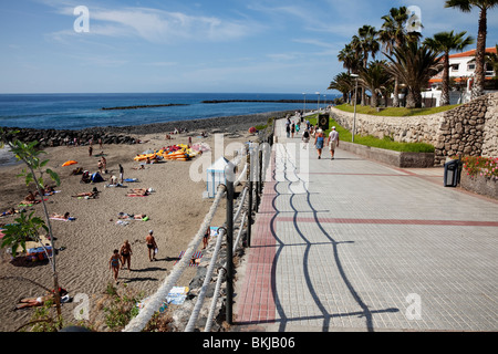 Kanarische Inseln-Teneriffa-Promenade in Richtung Costa Adeje Stockfoto