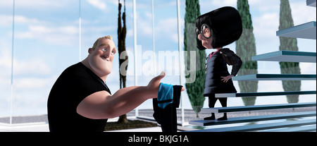 DAS INCREDIBLES (2004) ANIMATION HERR UNGLAUBLICHE (CHARAKTER), EDNA MODUS (CHARAKTER) CREDIT DISNEY INCE 001-04 Stockfoto