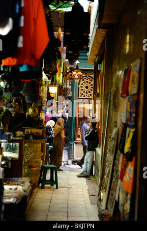 Herzstück der Basar Khan el-Khalili-Basar, islamische Kairo, Kairo, Ägypten Stockfoto