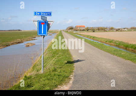 Kulturlandschaft, Insel Texel, Niederlande Stockfoto