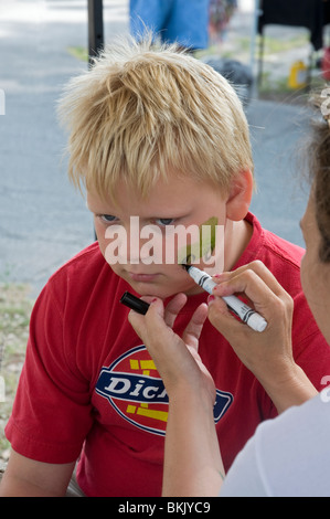 Pioneer Tage High Springs Florida Kinder Schminken Stand Stockfoto