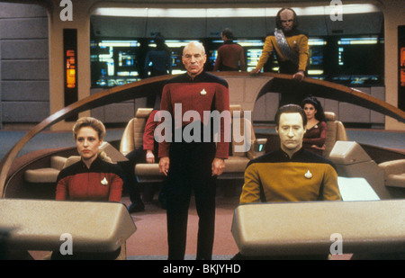 STAR TREK: DIE NÄCHSTE GENERATION (TV)-PATRICK STEWART, MICHAEL DORN, BRENT SPINER, MARINA SIRTIS STN 092 Stockfoto