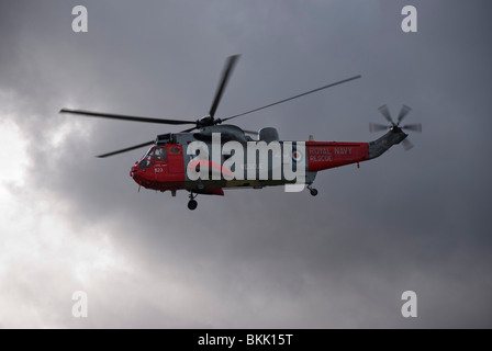 Königliche Marine Suche & Rettung Sea King MK5 Hubschrauber Stockfoto