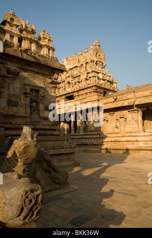 Der Airatesvara Tempel in Dharasuram, Kumbakonam, Tamil Nadu, Indien Stockfoto