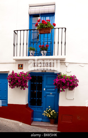 Competa, Peublo Blanco oder weißen Dorf. Andalusien, Spanien Stockfoto