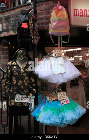 Takeshita Dori, einer verkehrsberuhigten Straße, das ist ein Mekka für Jugend, Kultur und Mode, Harajuku, Tokio, Japan, Asien Stockfoto