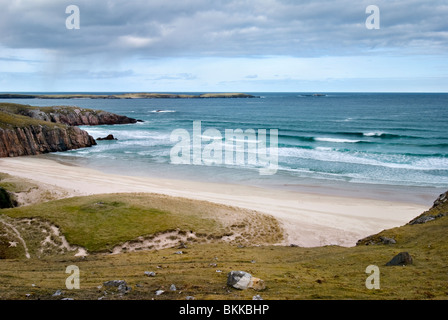 Traigh Allt Chailgeag Strand in der Nähe von Durness und Sangobeg an der nördlichsten Küste von Schottland Stockfoto