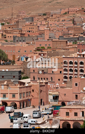 Stadt im Dades Tal, Marokko Stockfoto