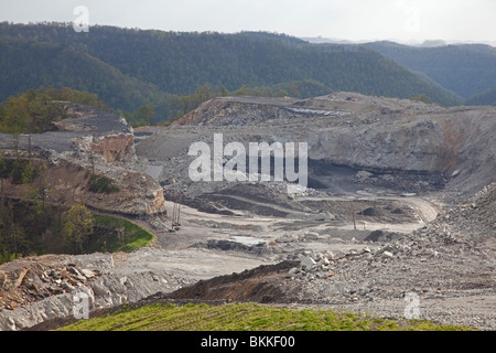 Mountaintop Removal Kohle Bergbaugebiet Stockfoto