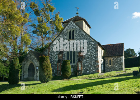 St.-Nikolaus Kirche in Hedsor in der Nähe von Bourne End in Buckinghamshire, Großbritannien Stockfoto