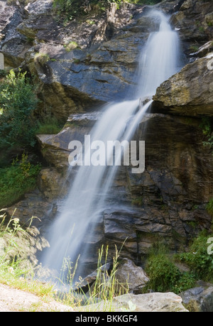 kleine Kaskade in Pejo, Val di Sole, Trentino, Italien Stockfoto