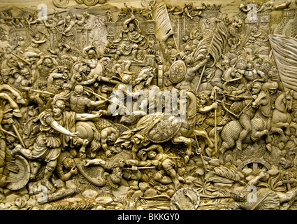 Die Schlacht von Gaugamela 331 v. Chr. von Alexander dem großen und Darius III von Persien. Museum Madrid Spanien Stockfoto