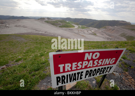 Mountaintop Removal Kohle Bergbaugebiet Stockfoto