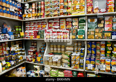 Lebensmittelhändler Lebensmittelgeschäft alte Madrid Spanien Stockfoto