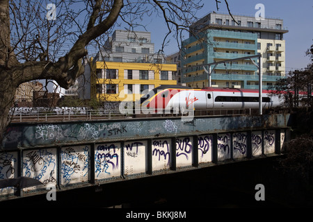 ein natives Bahnhof Euston Station in london Stockfoto