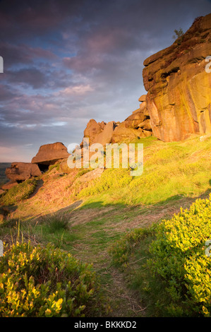 Sonnenuntergang in Ilkley Stockfoto