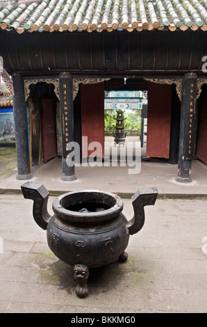 Innenhof des Kaisers Tempel Fengdu oder Ghost City neben Yangtse-Chongqing-Gemeinde-China Stockfoto