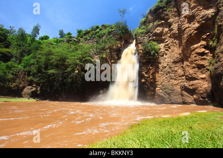 Kenia, Lake Nakuru National Park, Makalia Wasserfall Stockfoto