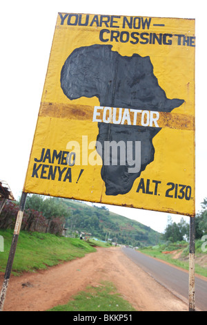 Kenia, Afrika, entlang der B5, Fläche von Nyahururu, Hochland, Äquator Stockfoto