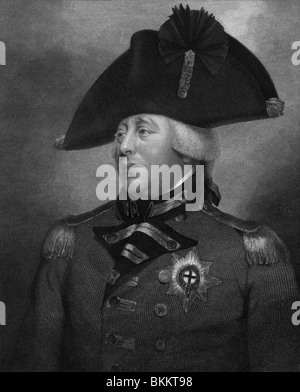 Vintage Porträt Kupferstich um 1810 von König George III von Großbritannien (1738-1820). Stockfoto