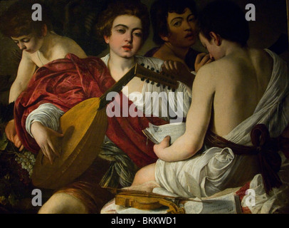 Michelangelo Merisi da Caravaggio die Musiker 1595 Stockfoto